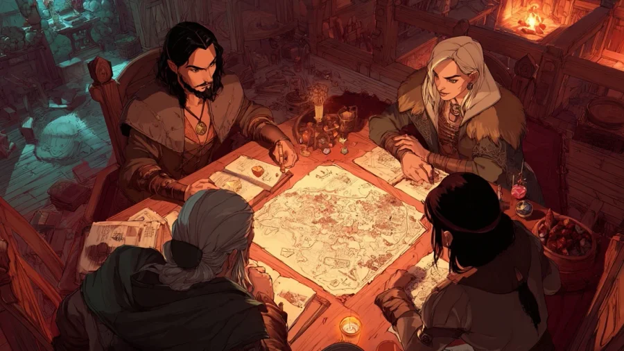 Pen & paper roleplaying: dice, rulebooks, and collaborative storytelling